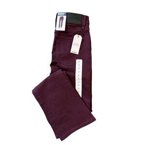Express Womens Bootcut Jeans Wine Wash Burgundy Purple EX010051 Size 4 NWT